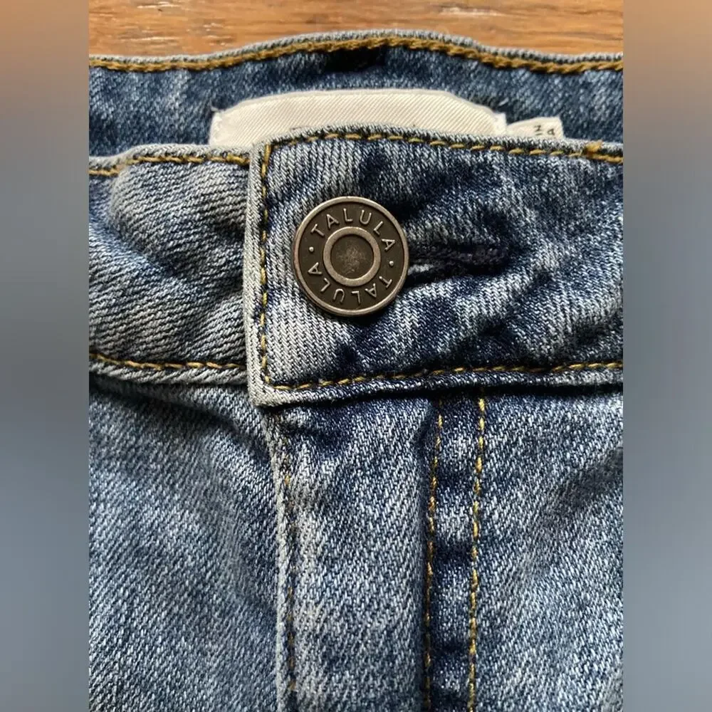ARITZIA: Talula Distressed Cut-Off Denim Shorts sz 27